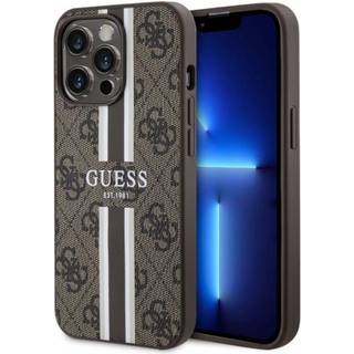 Guess iPhone 13 Pro / 13 brun hardcase 4G med striber MagSafe