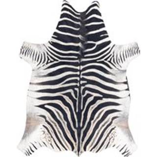 Tæppe Kunstigt oksekødslæder, Zebra G5128-1 hvid-sort hud 155x195 cm