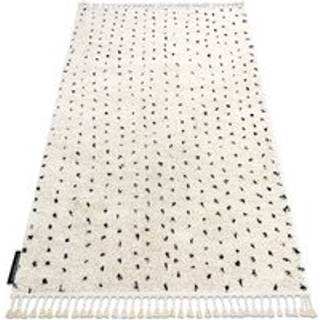 Tæppe BERBER SYLA B752 prikker fløde kvaster berberi Marokkansk shaggy 200x290 cm