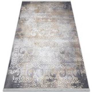 Tæppe LUCE moderne 84 Pynt vintage vasket - Strukturelle grå / sennep 173x270 cm