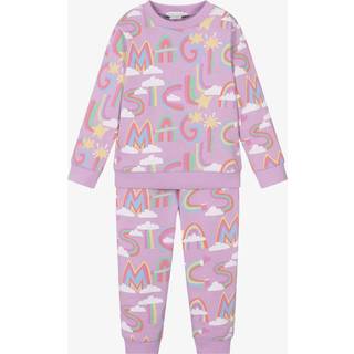 Stella McCartney Kids Set of cotton sweatshirt and sweatpants - pink - Y 14