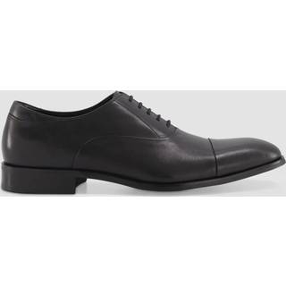 Dune London Dune London Black Wide Fit Secrecy Oxford Toe Cap Lace-Up Shoes