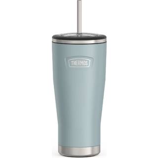 Ikonserie af Thermos rustfrit stål koldt tumbler med halm 24 ounce gletsjer