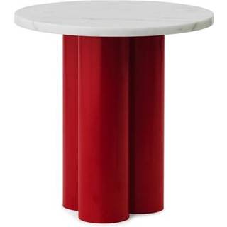Normann Copenhagen Dit Sidebord Rød/Hvid Carrara