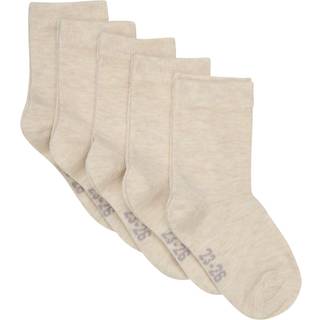 Minymo Børne Strømper - Sand Melange - 39/42
