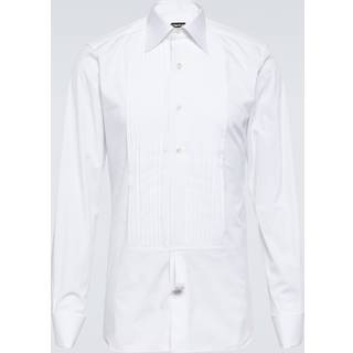Tom Ford Cotton voile tuxedo shirt - white - EU 37