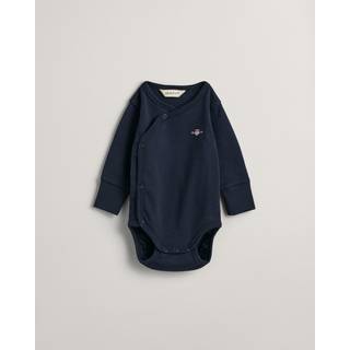 GANT Børn Shield bodysuit med lange ærmer (62) EVENING Blå