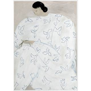Fine Little Day White Flower plakat 50x70 cm Nude
