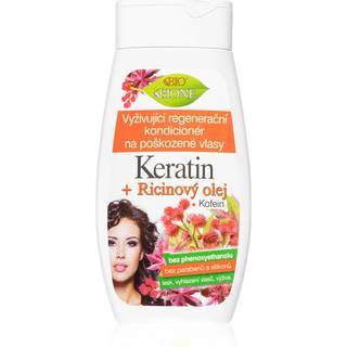 Bione Cosmetics Keratin + Ricinový olej Genoprettende balsam til tørt og skadet hår 260 ml - 260 ml