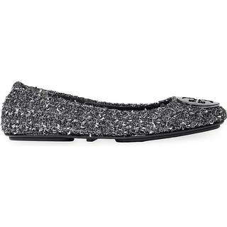 Tory Burch Minnie Travel embellished ballet flats - silver - EU 36.5
