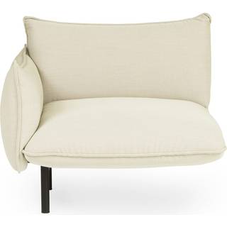 Normann Copenhagen - Ark Modular Sofa 100 Left Armrest Black Steel, Steelcut Trio 205 - Modulære sofaer og hjørnesofaer - Simon Legald - Beige - Ned/Metal/Tekstilmateriale/Skum