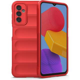 Samsung Galaxy M13 Fleksibelt Plastik Bagside Cover - Rød