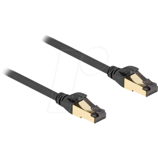 Delock RJ45 Netværkskabel Cat.6a S/FTP, 5 m – Sort