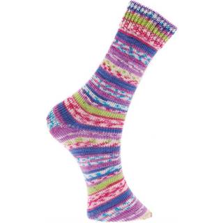 Superba Fair Isle 4-fädig - Lila-Pink