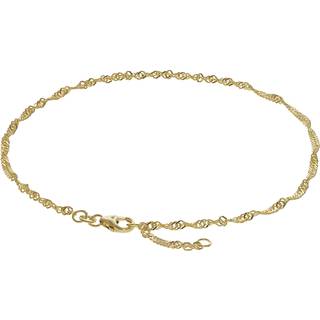 trendor 63263 Fußkettchen 333 Gold Singapur-Muster 2,2 mm breit