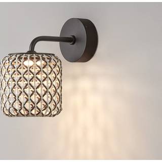 Bover Nans A LED udendørs væglampe, rød, Ø 16,7 cm