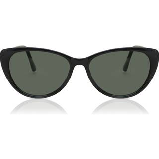 Cat Eye Fuld Kant Plast Black Solbriller Kvinder - SmartBuy Collection - Black - 52mm