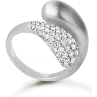 By Biehl Ocean Flow DuoSparkle ring i sølv med cz - Str. 54