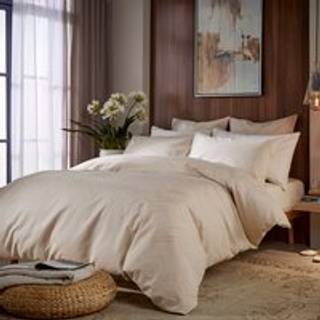 Vantona Vantona Cream Luton Jacquard Duvet Cover and Pillowcase Set