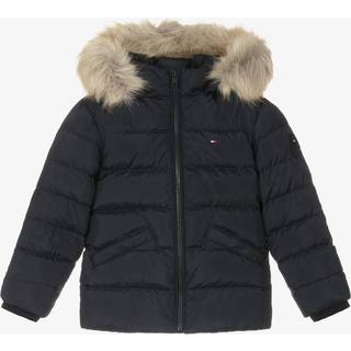 Tommy Hilfiger Tommy Hilfiger Blue Girls Essential Down Faux Fur Hood Jacket
