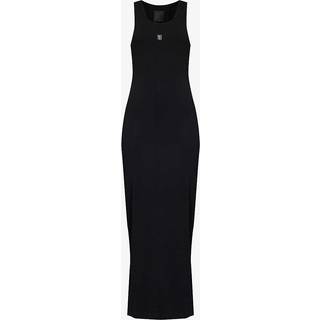 Givenchy Ribbed-knit cotton jersey maxi dress - black - XS