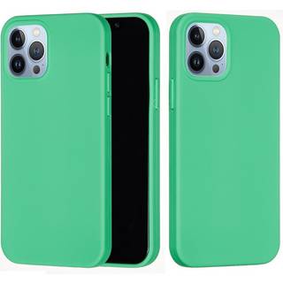 iPhone 15 Pro Max Liquid Silikone Bagside Cover - Grøn