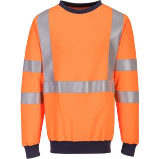Flammehæmmende RIS sweatshirts - orange (Størrelse: S)