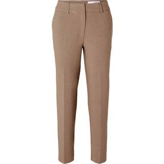 Rita-Ria Crop Bukser, Camel Melange, 34