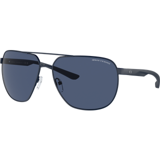 Armani Exchange AX2047S 609980 63 Solbriller Mænd Blue - Matte Dark Blue - 63mm