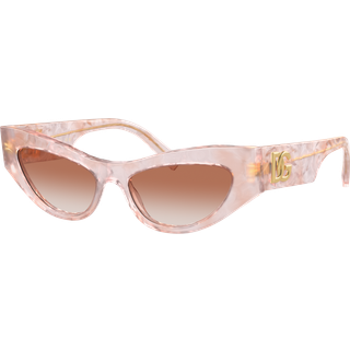 Dolce & Gabbana DG4450 323113 52 Solbriller Kvinder Lyserød - Pink Marble - 52mm