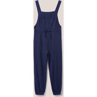 White Stuff White Stuff Navy Blue 100% Cotton Jersey Daphne Dungarees