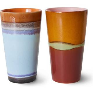 HKliving 70's lattekrus 28 cl 2 dele Clash
