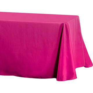LINESTERBLOTH 90 x 156-tommer rektangul?r polyester dug med afrundede hj?rner fuchsia
