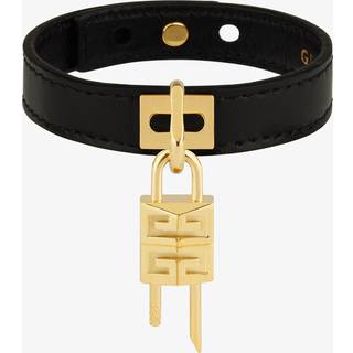 Givenchy Mini 4G Padlock leather bracelet - black - 1