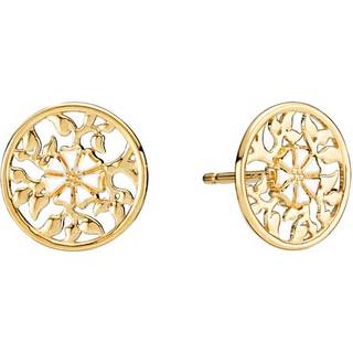 Lund Copenhagen Livets Træ marguerit ørestikker, forgyldt