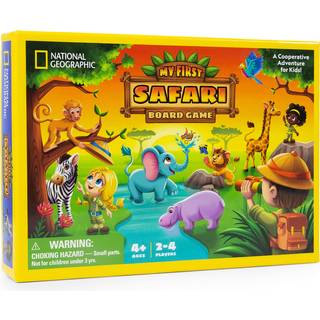 National Geographic My First Safari Board Game for Kids 4-6 - Animal Game for Kids & Adults Cooperative Fun Perfect til Family Game Night Kids Bo