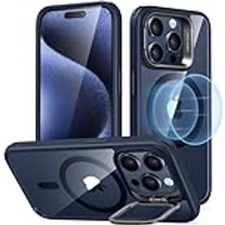 ESR til iPhone 15 Pro Case kompatibel med Magsafe Military-Cvlade beskyttende sag indbygget stash stand telefonkasse ridsebestandig bagcover klas