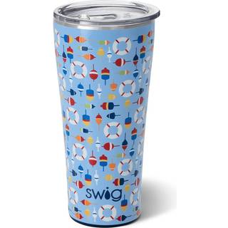 Swig Life 32oz isoleret tumbler rejse kaffetumbler med l?g kopholder venlig rejse kaffekrus rustfrit st?l termos med l?g (bobbing b?jer)