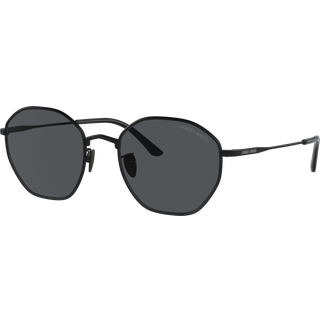 Giorgio Armani Mand AR6150 300187 Solbriller Metal Sort Grå Firkantet Normal