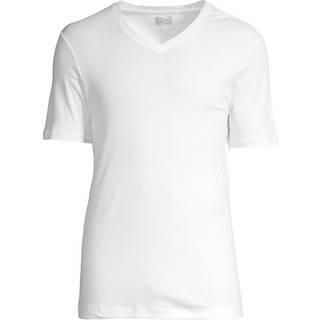 HANRO Herren T-Shirt weiß Sea Island Baumwolle unifarben - weiß