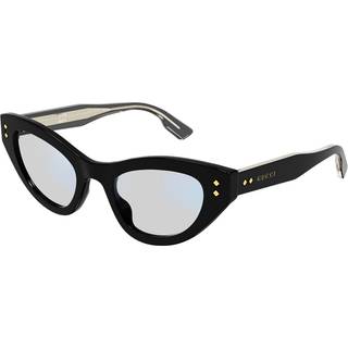 Gucci GG1083S Blue-Light Block 001 49 Solbriller Kvinder Black - Black - 49mm