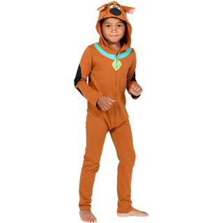 Scooby-Doo sp?dbarn Baby Boys Zip Up Cosplay Coverall Tail Brown 12-18 m?neder