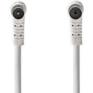 Nedis Coax Cable | IEC (Coax) Han | IEC (Coax) Hun | Nikkelplateret | 120 dB | 75 Ohm | Quad Skærmet | 3.00 m | Runde | PVC | Hvid | Box