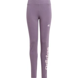Essentials Linear Logo Cotton tights - Shadow Violet / Clear Pink - 164