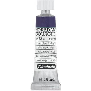 Schmincke - HORADAM Gouache m?rkebl? indigo 472 15 ml fineste gouache farve h?jeste koncentration af pigmenter lysstyrke og farvedybde