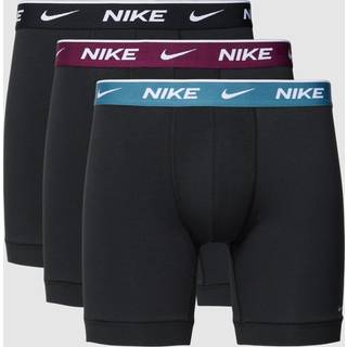 Nike 3-pak Everyday Cotton Boxer - Black/Wine red - Medium * Kampagne *