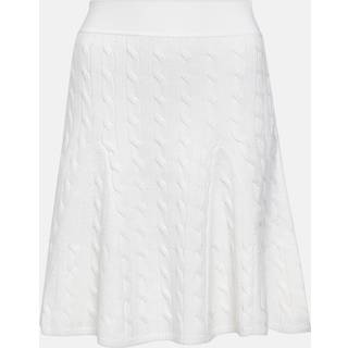 Polo Ralph Lauren Cable-knit wool and silk miniskirt - neutrals - XL