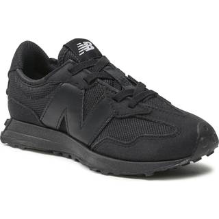 New Balance Børn 327 Bungee Lace i Sort Synthetic, Størrelse 28