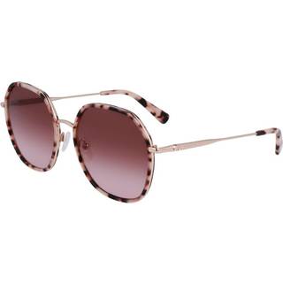 LONGCHAMP Kvinde LO163S 780 Solbriller Metal Guld Rosa Firkantet Normal Fotokromatisk
