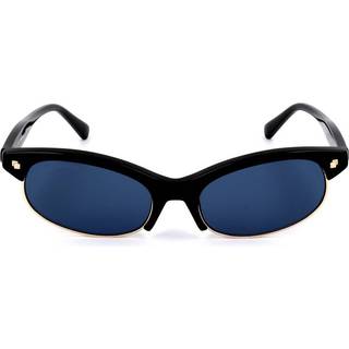 Dsquared2 Kvinde DQ0368 Freddy 01V Outlet solbriller Acetat Sort Blå Rund Normal